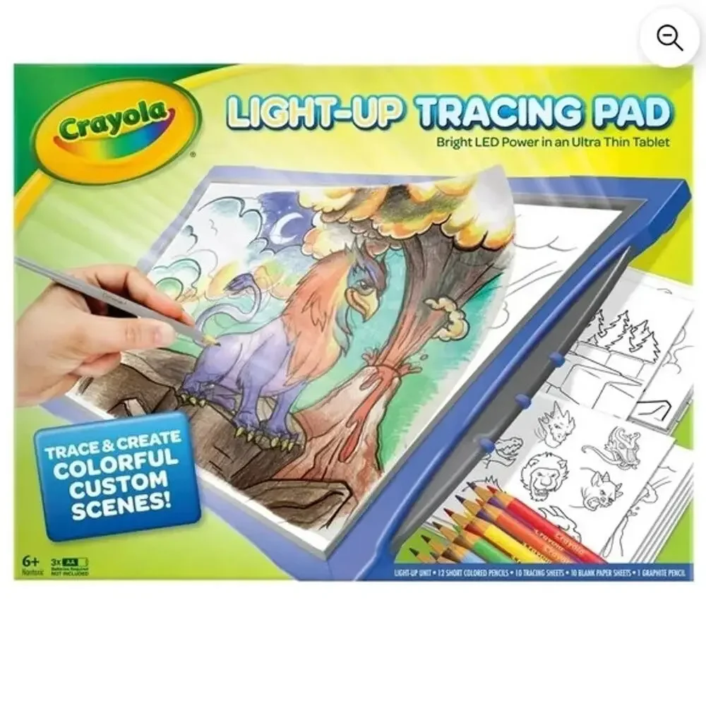 Crayola Light-Up Tracing Pad, Blue, Colored Pencils, Arts & Craft Supplies, Art